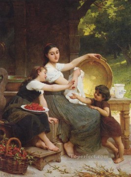 エミール・ムニエ Painting - レ・コンフィチュール アカデミック・リアリズムの少女 エミール・ムニエ